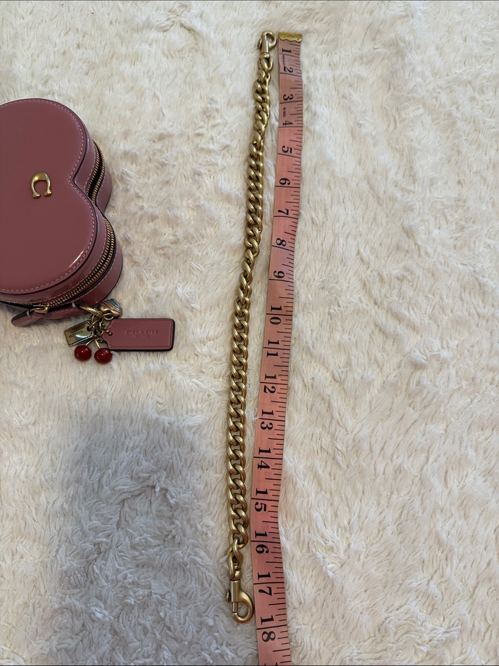 COACH Heart Crossbody Bag 14
With Charms spazzolato Peony pink - Picture 12 of 13